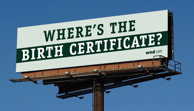 billboard birth certificate